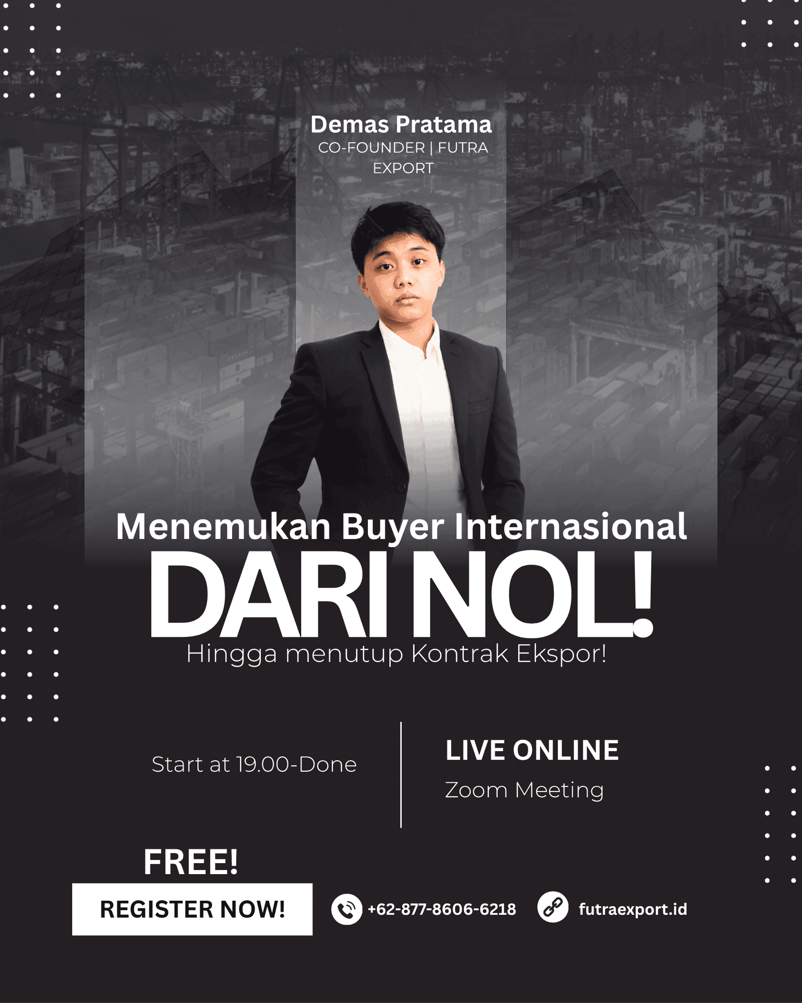 Webinar Cara Menemukan Buyer Ekspor dari 0