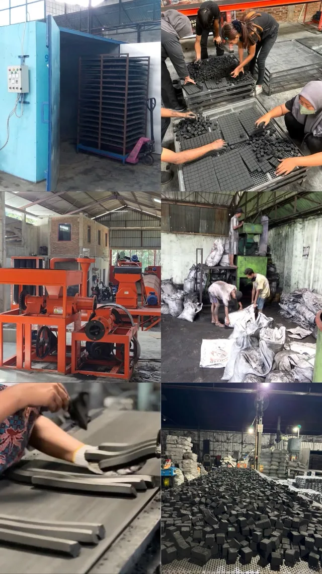 Tempat produksi Coconut Charcoal Briquettes dari PT Uninesa Tropical Indonesia